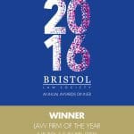 Bristol Law Society Awards 2016 - Winner